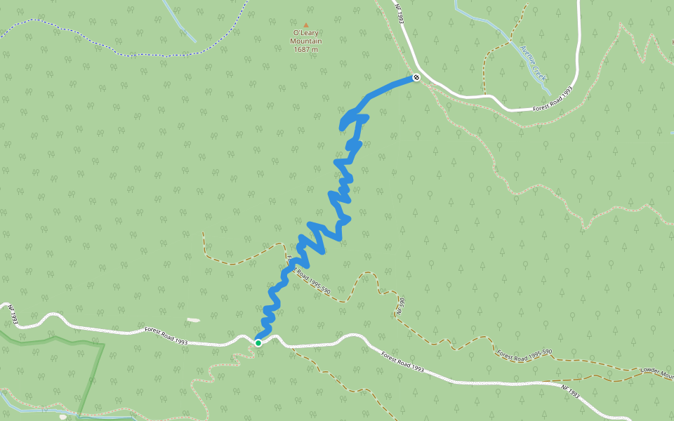 Saddle Trail #3326 walking route map in Foley Springs