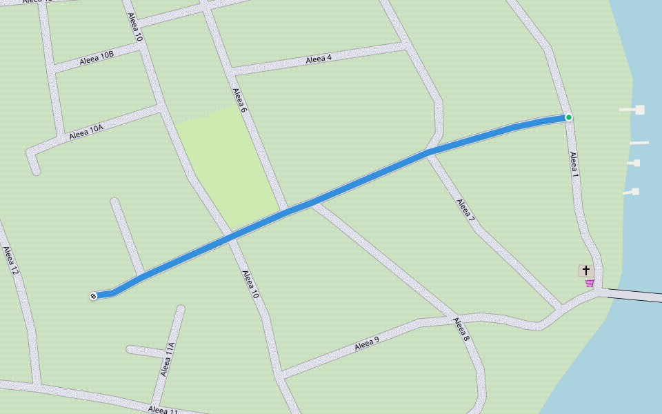 Aleea 5 walking route map in Arad