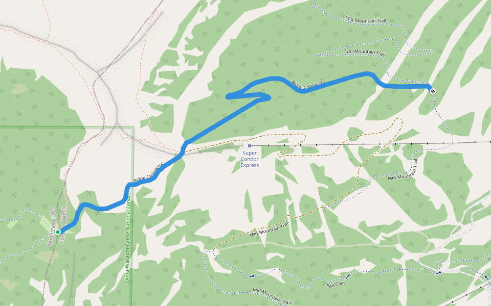 Park Ridge Connector Ridge Connector in Utah | Walking Map