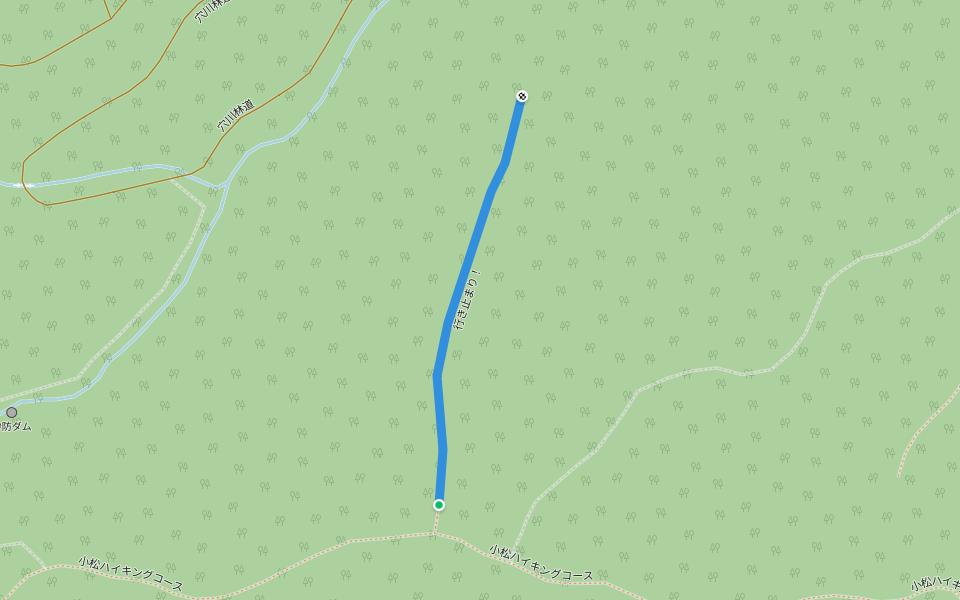 行き止まり! walking route map in Sagamihara