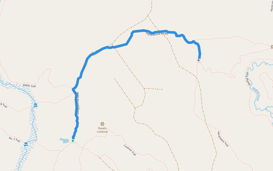 Right Round Raven walking route map in Latchford