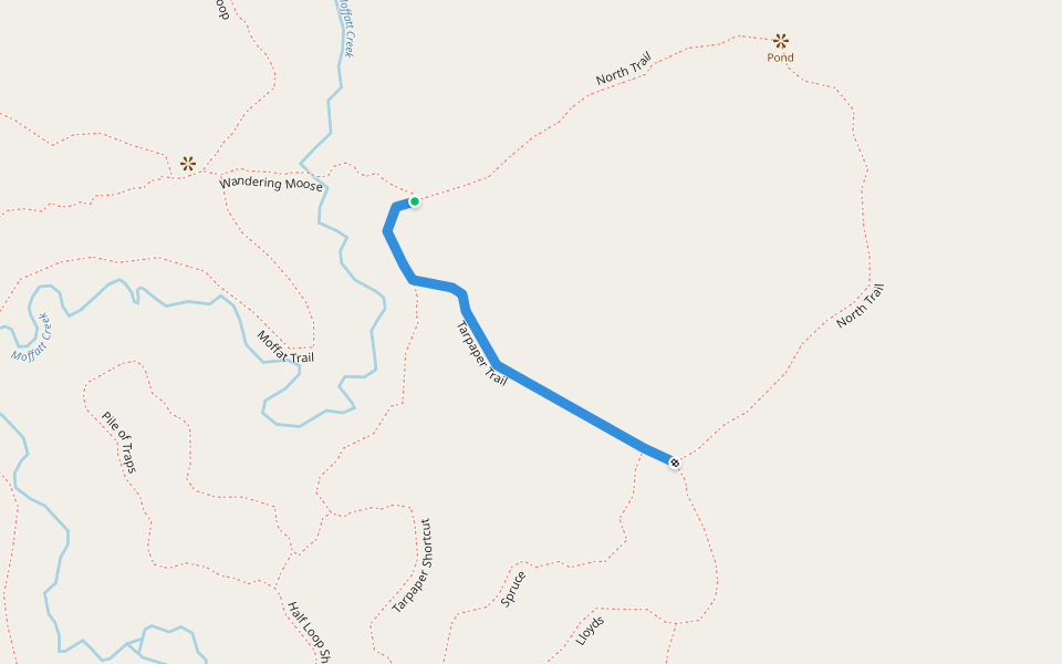 Tarpaper Trail walking route map in Latchford