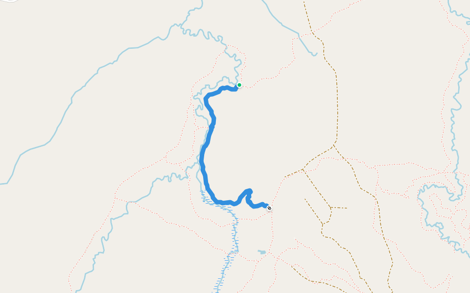 Banks Trail walking route map in Latchford
