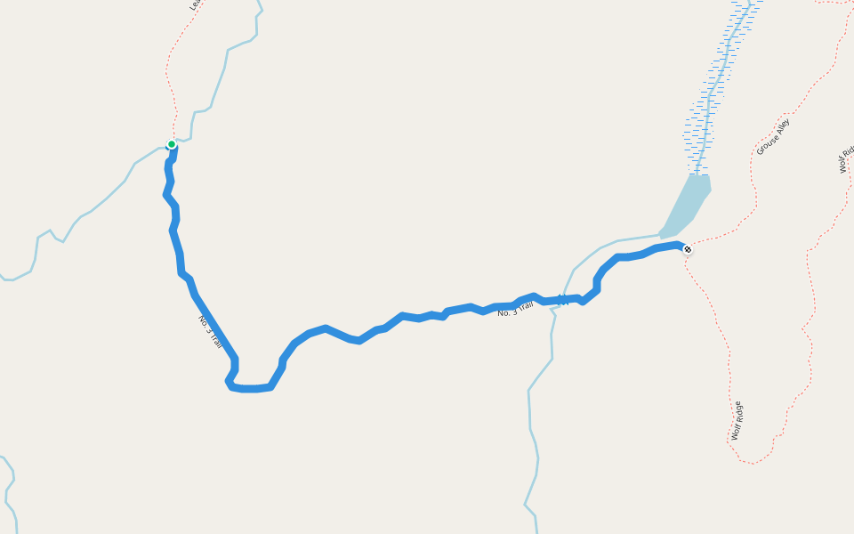 No. 3 Trail walking route map in Latchford