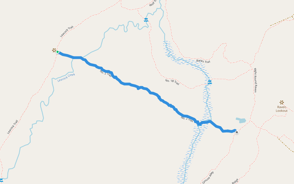 No. 2 Trail walking route map in Latchford