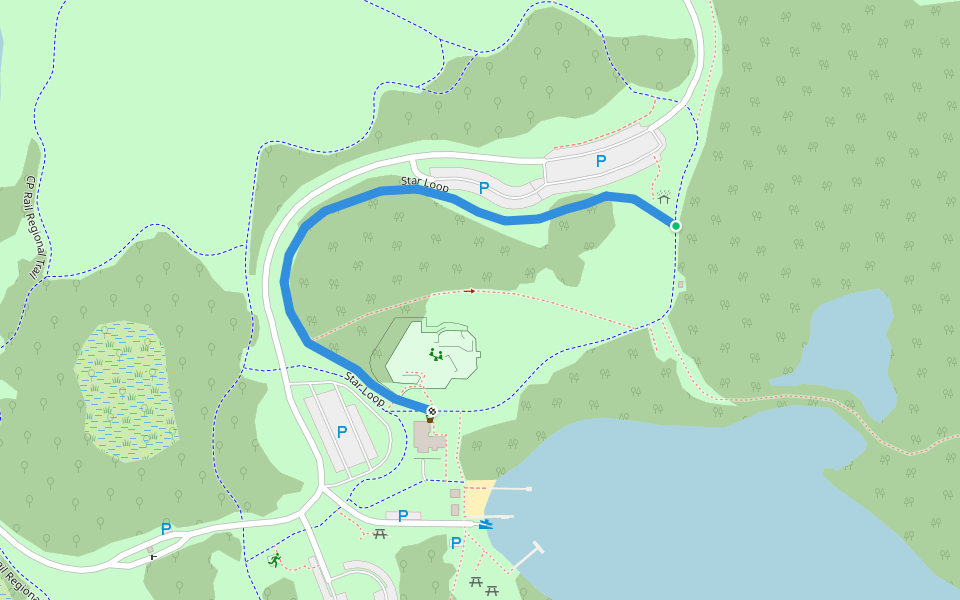 Star Loop walking route map in Bloomington