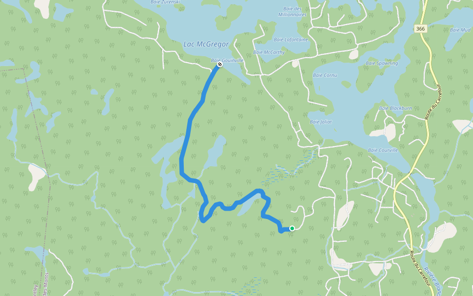 Deauville trail walking route map in Val-des-Monts