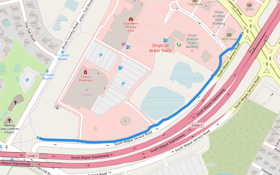 Violet Crown Trail & Arbor Trail Retail Walking Path