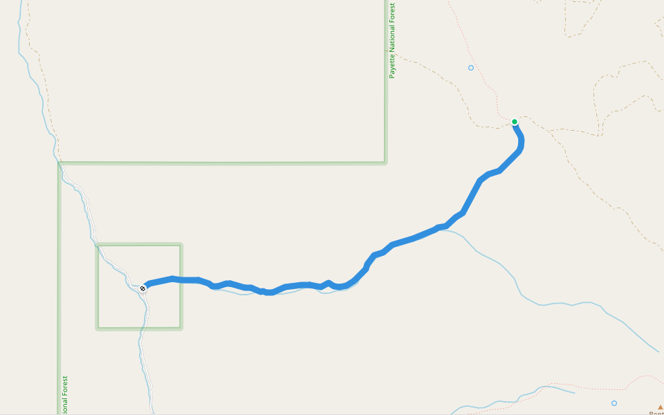 Benton Creek Trail walking route map in Cambridge
