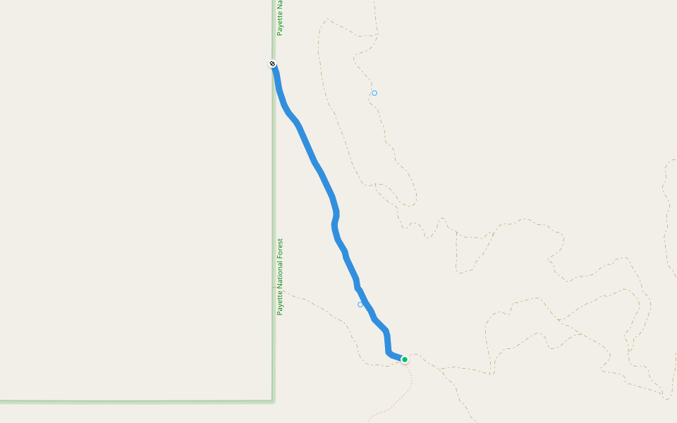 Cottonwood Creek Trail walking route map in Cambridge