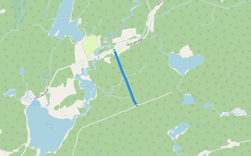 Ebertson School Trail walking route map in Kearney