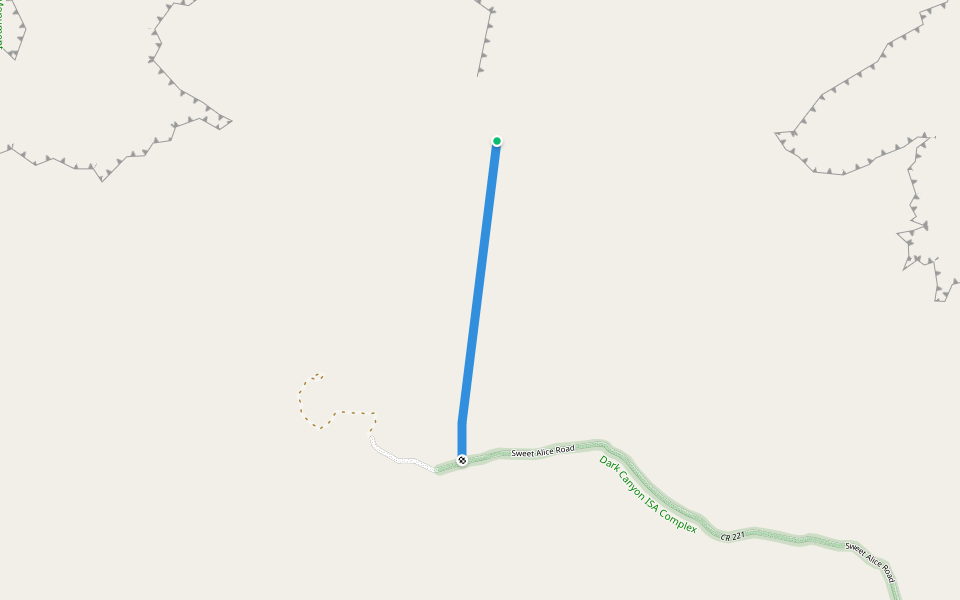 Sweet Alice Trail walking route map in Monticello