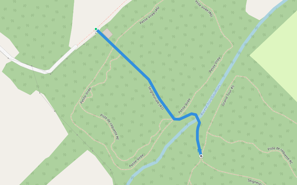 Seigneuriale (#2) walking route map in Saint-Jean-Port-Joli