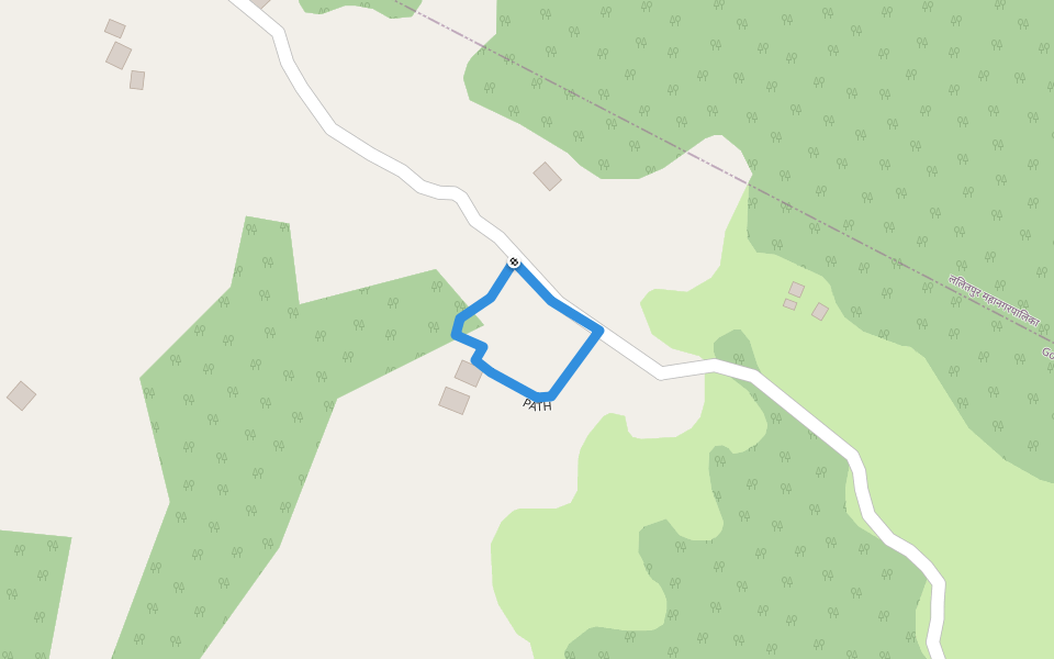 PATH walking route map in Godawari