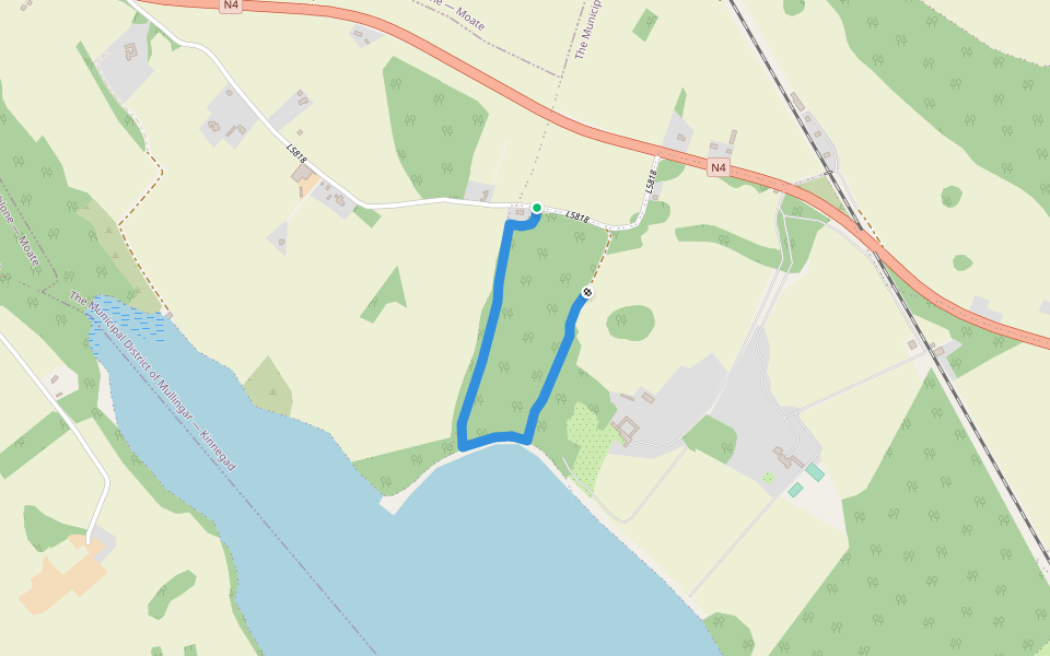 Kilpatrick walking route map in Enaghan