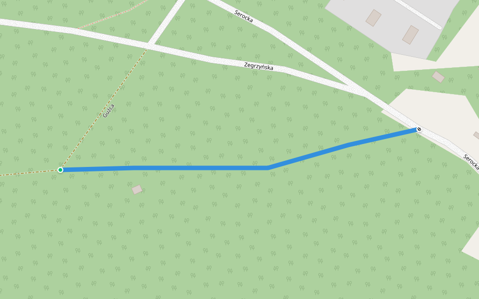 Guźca walking route map in Arciechów