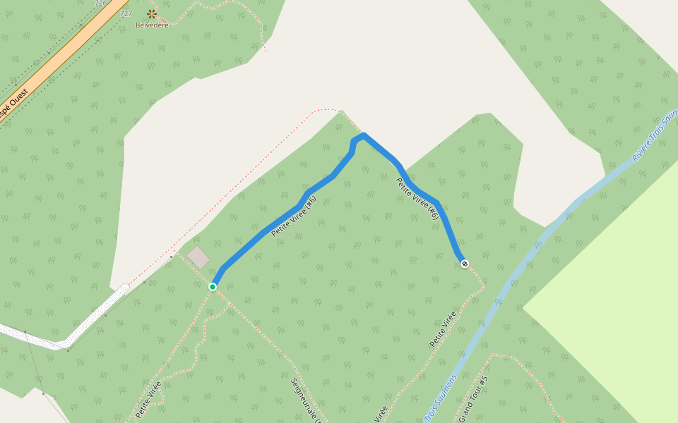 Petite Virée (#6) walking route map in Saint-Jean-Port-Joli