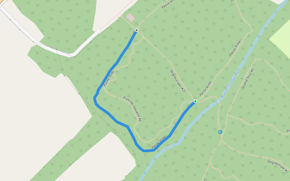 Petite-Virée walking route map in Saint-Jean-Port-Joli