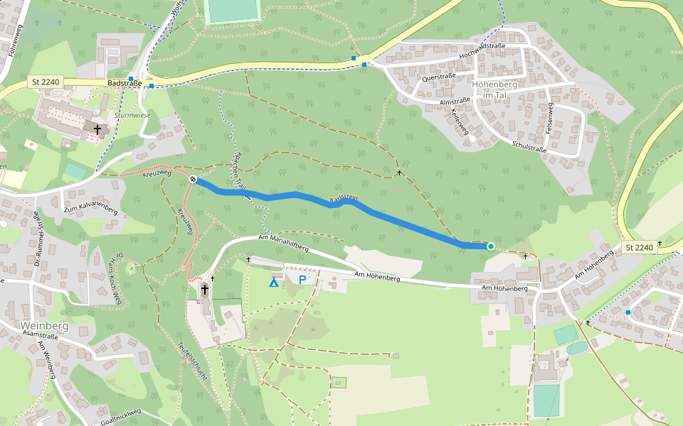 Karlssteig walking route map in Neumarkt in der Oberpfalz