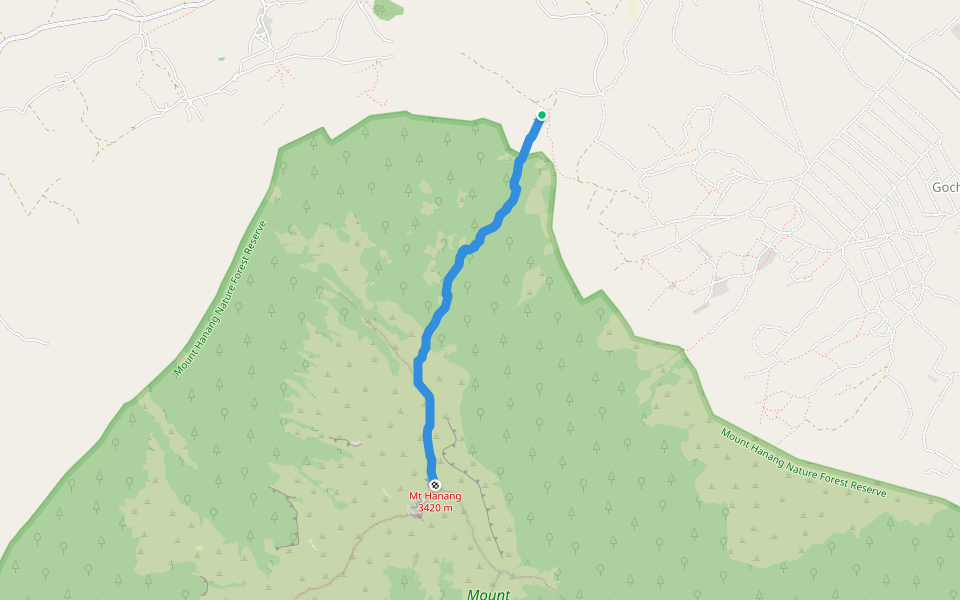 Barjamot Route walking route map in Kijungu