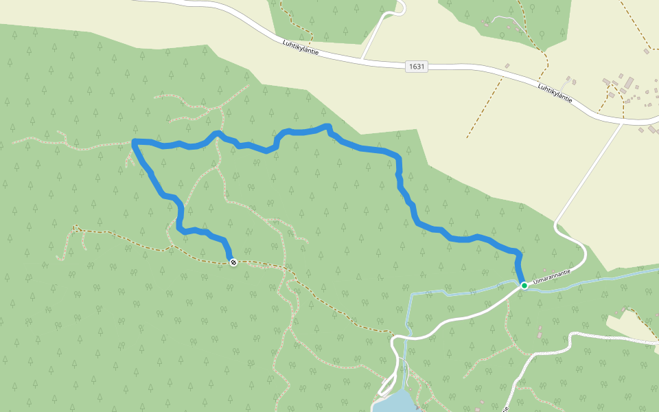 Pariisin ura walking route map in Niemenkylä