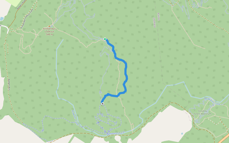 Jack Jumper walking route map in Sheffield