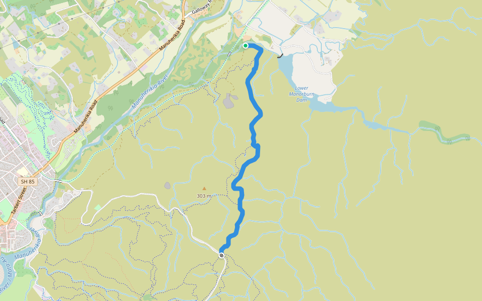 4 Old Coach Road walking route map in Springvale