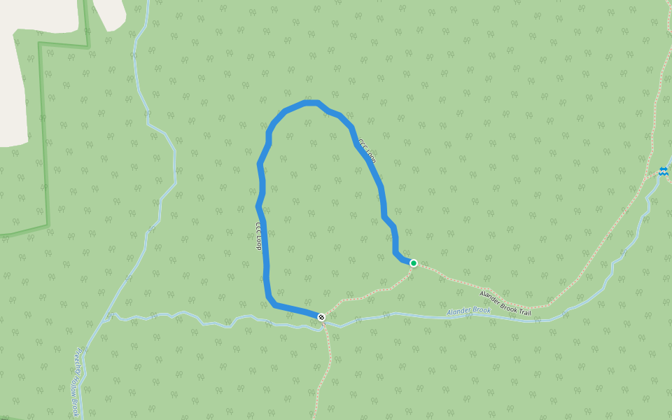 CCC Loop walking route map in Copake