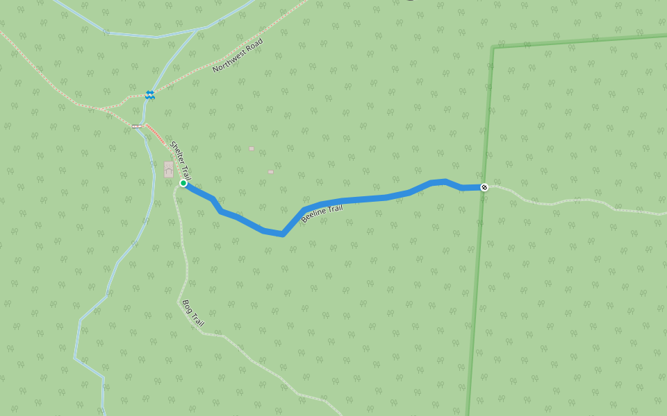 Beeline Trail walking route map in Salisbury