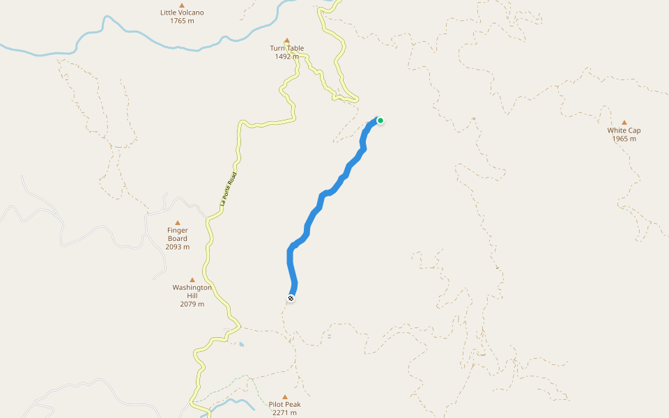 Buzzards Roost Ridge (historic trail) walking route map in Quincy