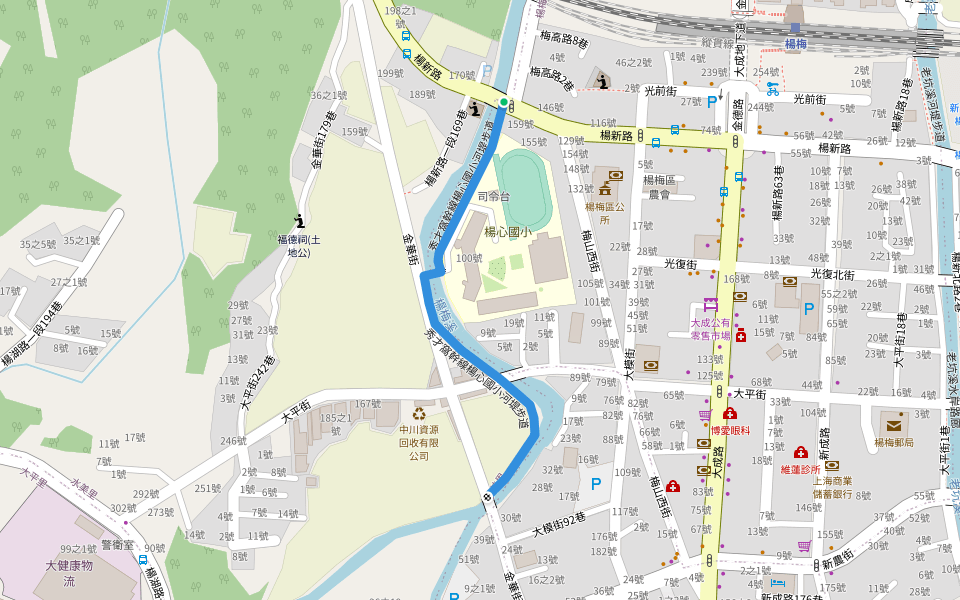 秀才窩幹線楊心國小河堤步道