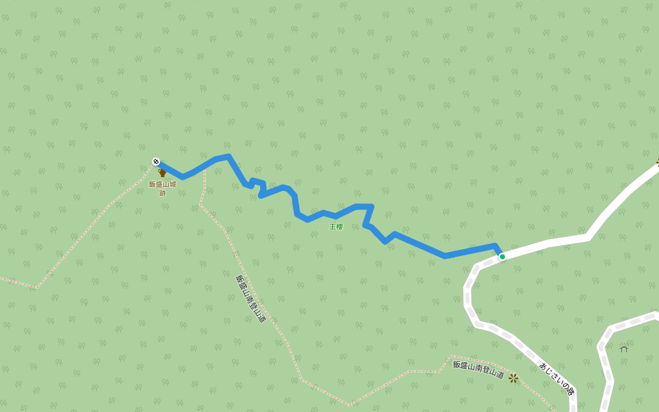 こもれびの路 walking route map in Fukuoka