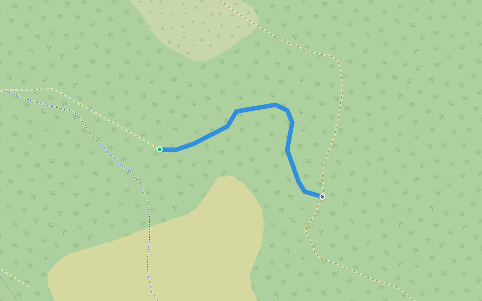 Trail Squamisch BC 2020 walking route map in Cadotto