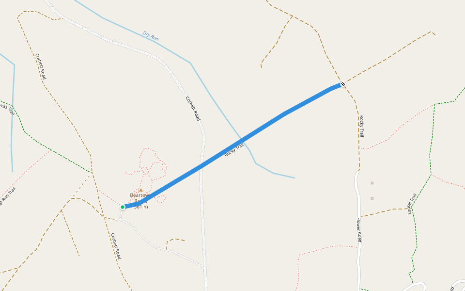 Rocky Trail walking route map in Sigel