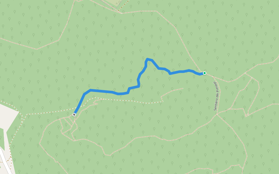 <MTB K2 walking route map in Saliceto