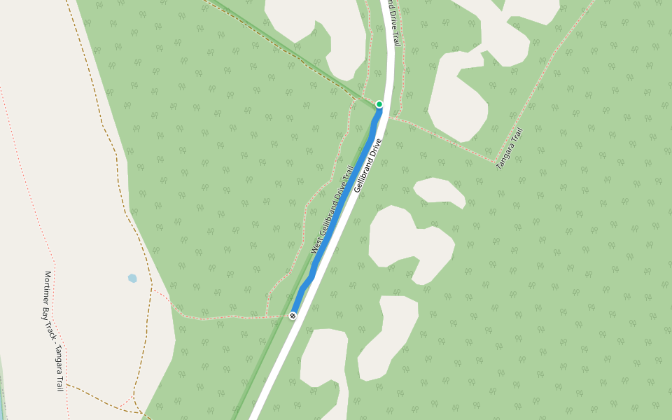 West Gellibrand Drive Trail walking route map in Sandford