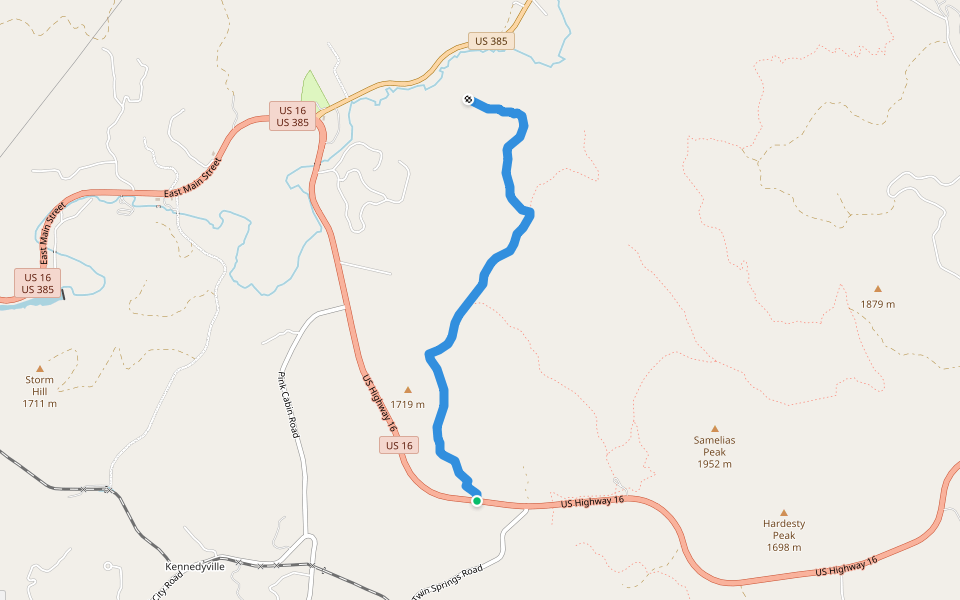 FS 531.1A walking route map in Rapid City