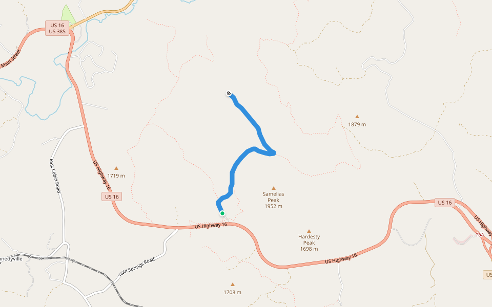 FS 531.1D walking route map in Rapid City