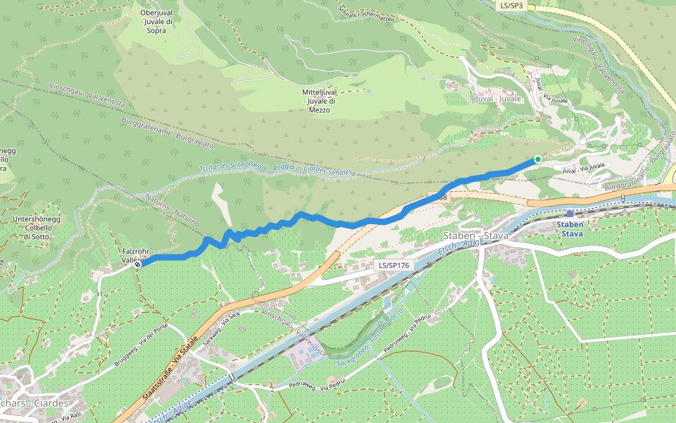 Stabener Waalweg - Sentiero Roggia di Stava