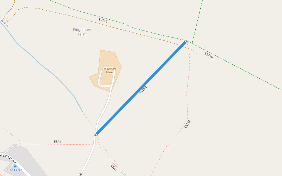 EST58 walking route map in Nupend