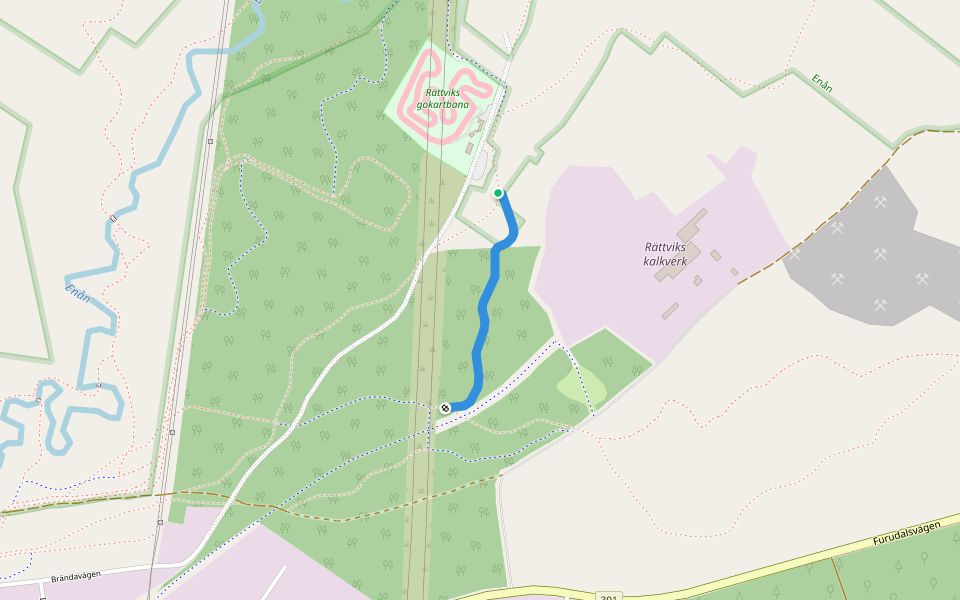 5km walking route map in Rättvik