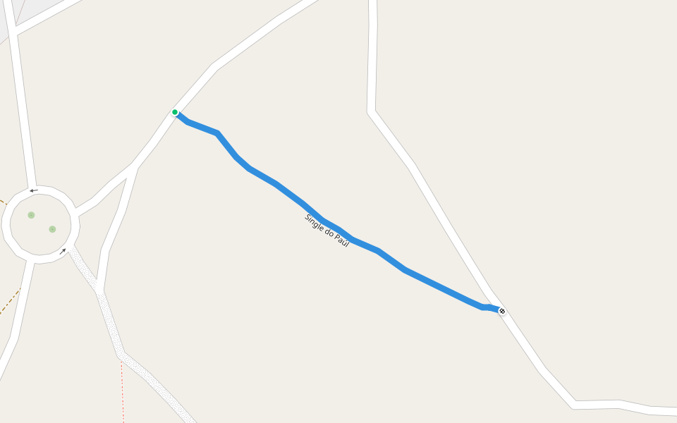 Single do Paúl walking route map in Torres Vedras