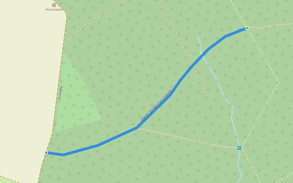 Oberer Schweinsgrundweg walking route map in Großharthau