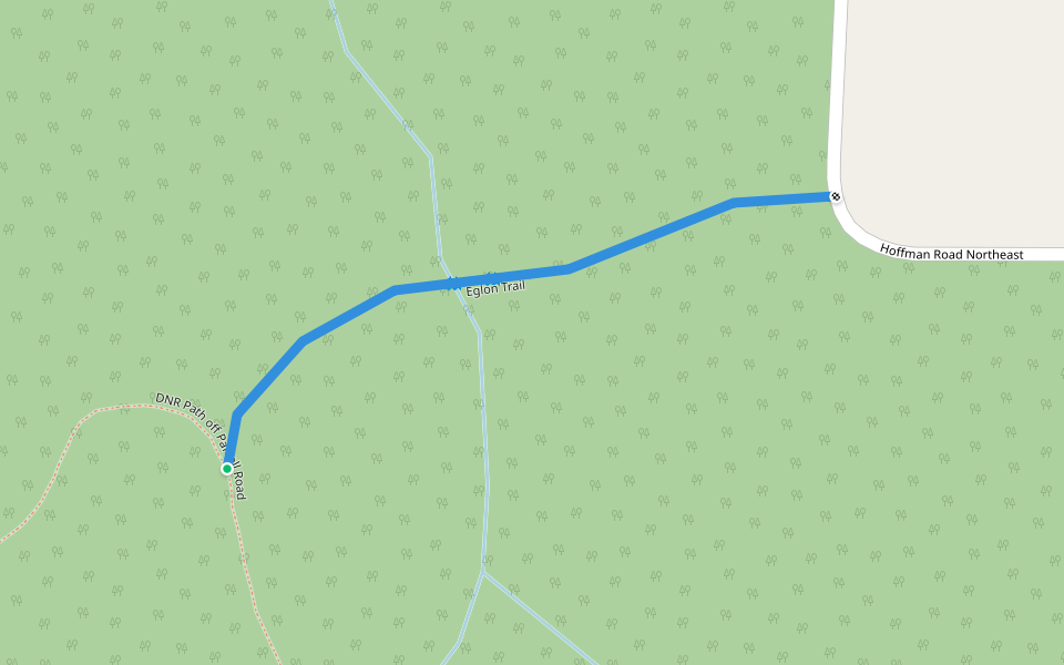 Eglon Trail walking route map in Kingston