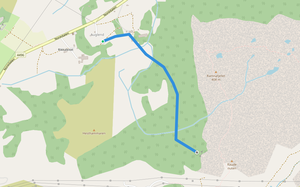 Jobu walking route map in Sviland