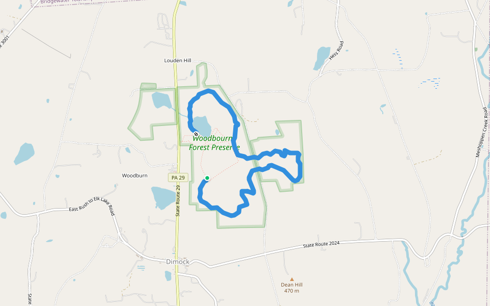 Copes Ramble Trail walking route map in Montrose