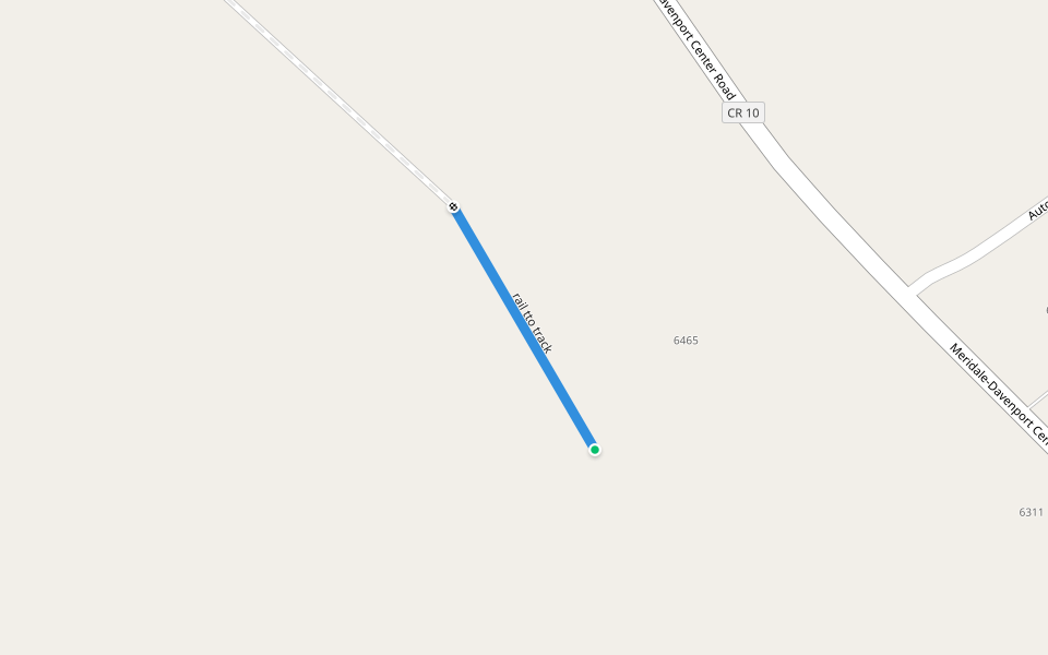 rail tto track walking route map in East Meredith