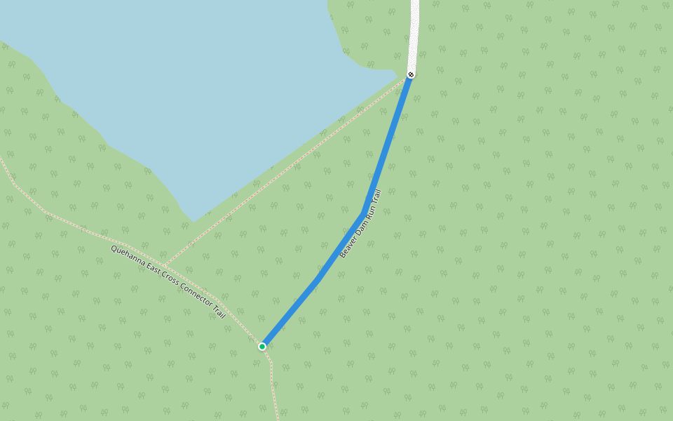 Beaver Dam Run Trail walking route map in Weedville