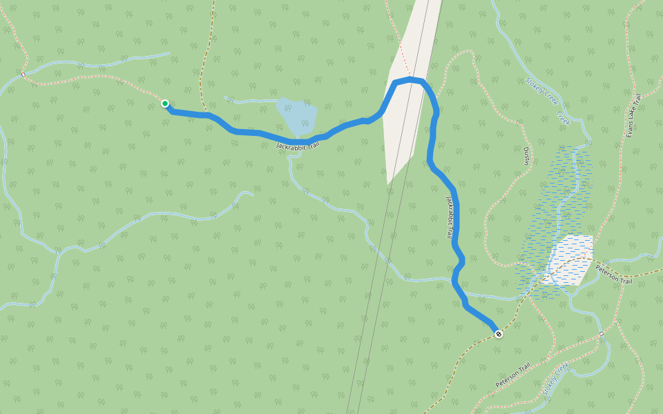Jackrabbit Trail walking route map in Goulais River