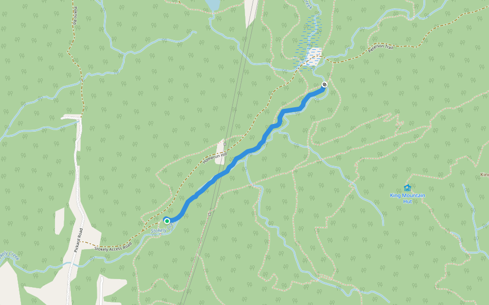 Eva's Way walking route map in Goulais River